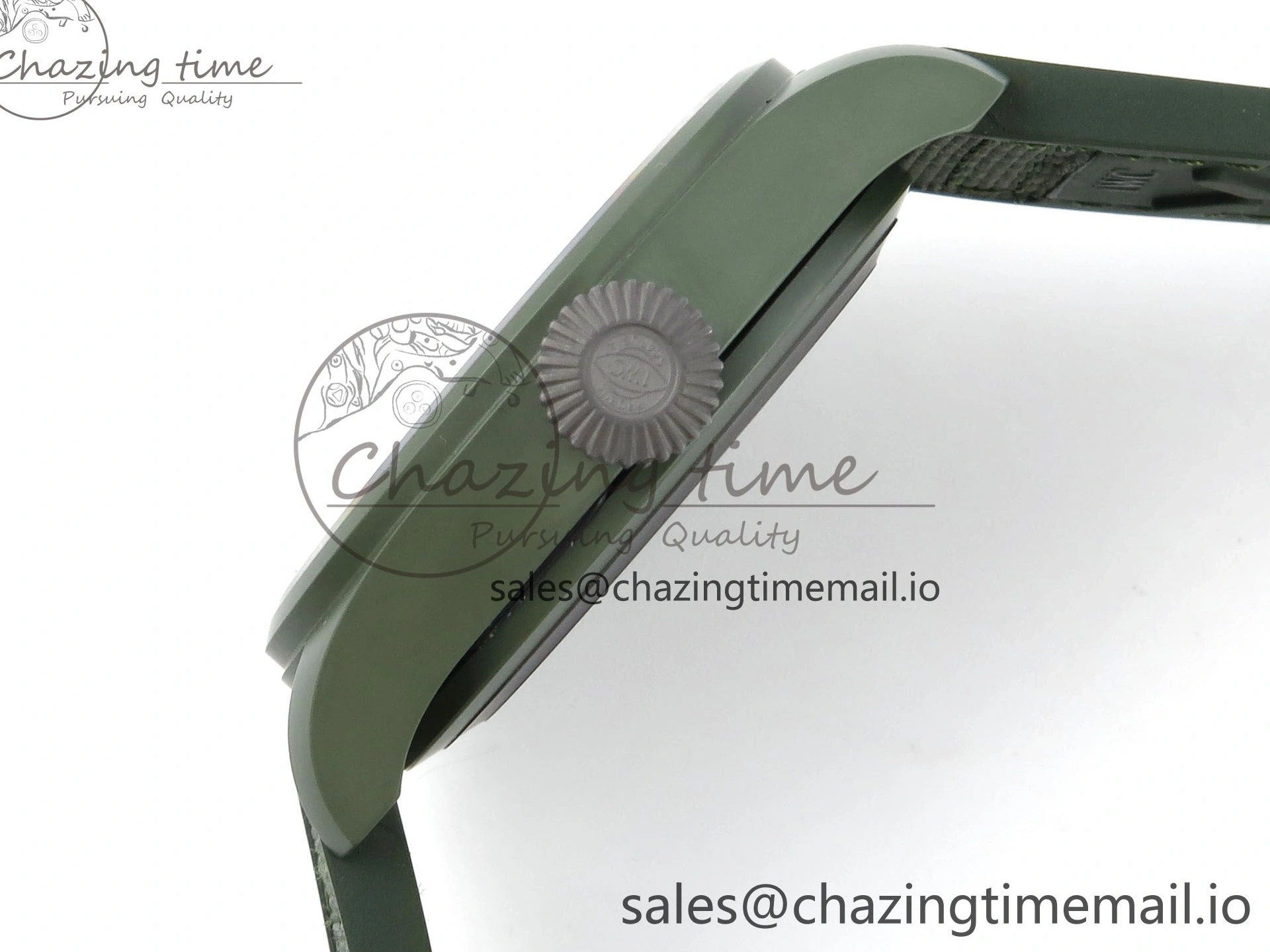 MIROTIME 0515 Big Pilot IW329802 M+F 1:1 Best Edition Green Dial on Green Nylon Strap MY Unique 7002